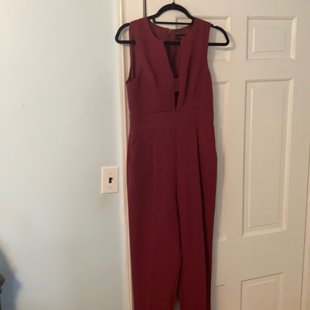 Maroon Topshop pantsuit